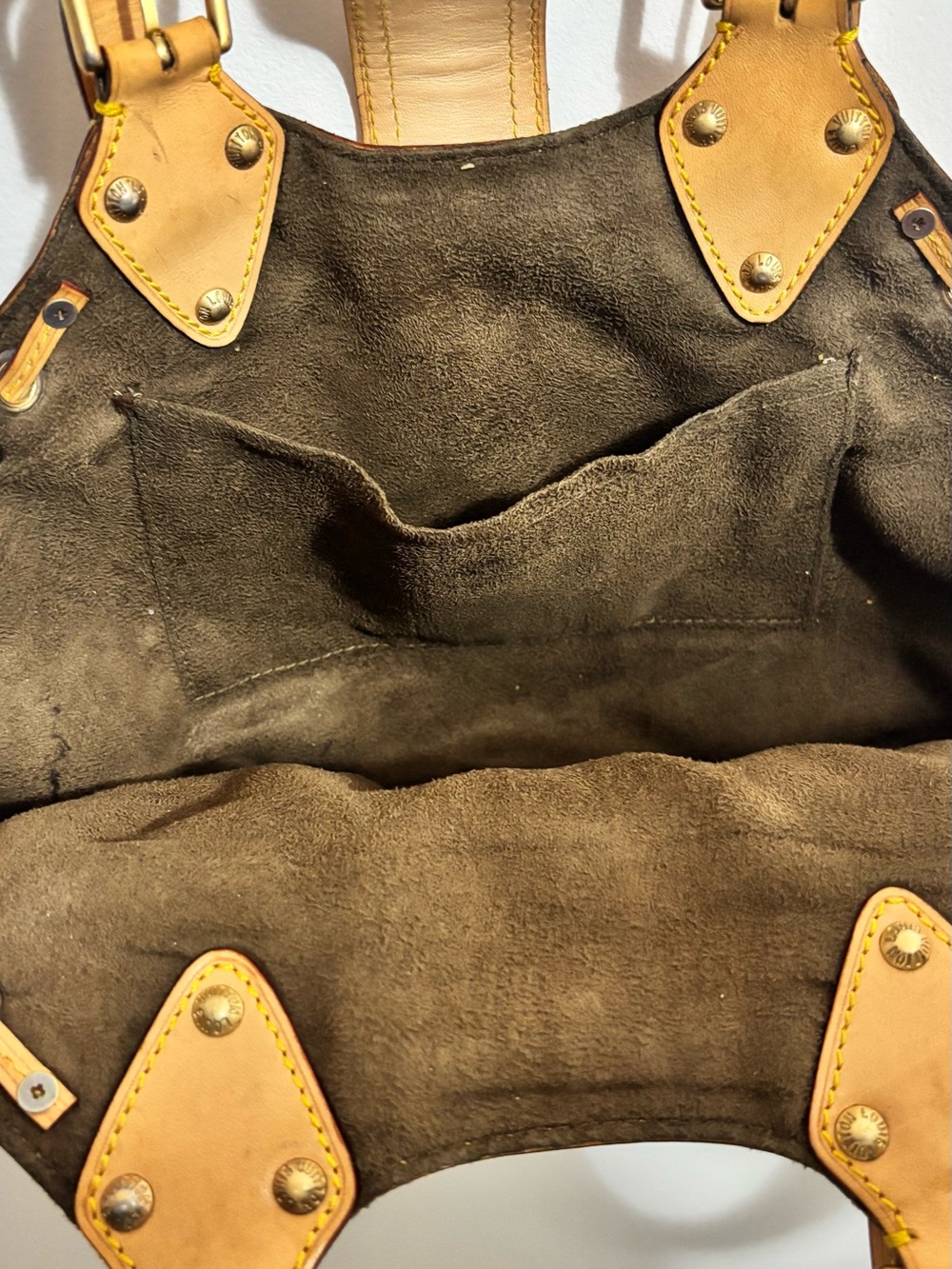Louis Vuitton Black Multicolor Monogram Canvas Shoulder Bag with Tan Trim - Picture 4 of 6